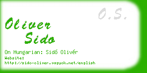 oliver sido business card
